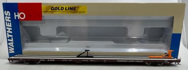 Walthers 932-40304 HO Scale Florida East Coast 89' Flush Deck Flat Car