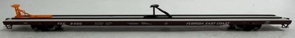 Walthers 932-40304 HO Scale Florida East Coast 89' Flush Deck Flat Car
