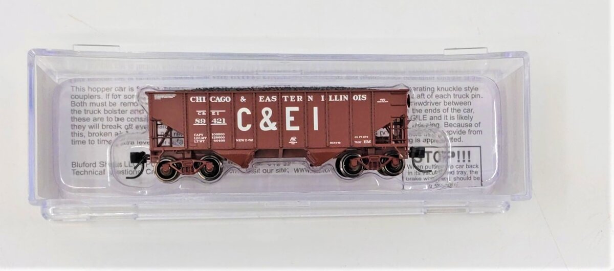 Bluford Shops 65101 N Chicago & Eastern Illinois 8-Panel 2-Bay Hopper
