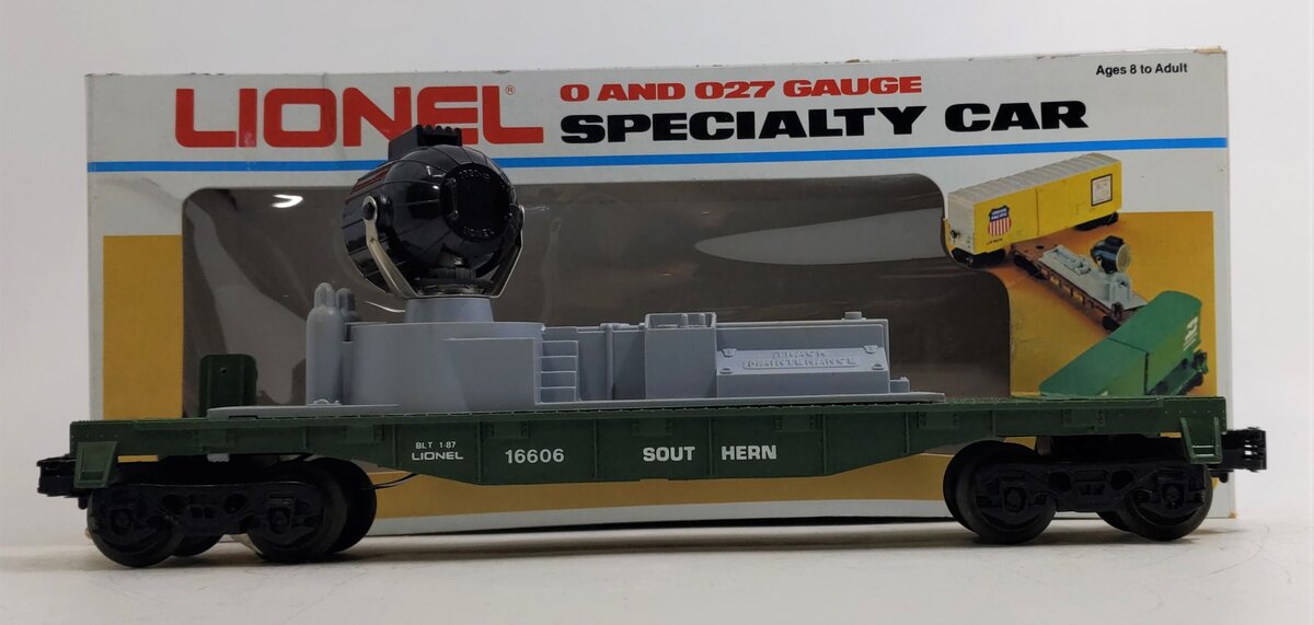 Lionel 6-16606 O Gauge Southern Operating Searchlight Car