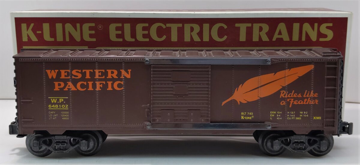 K-648102 O Gauge Western Pacific Classic Boxcar