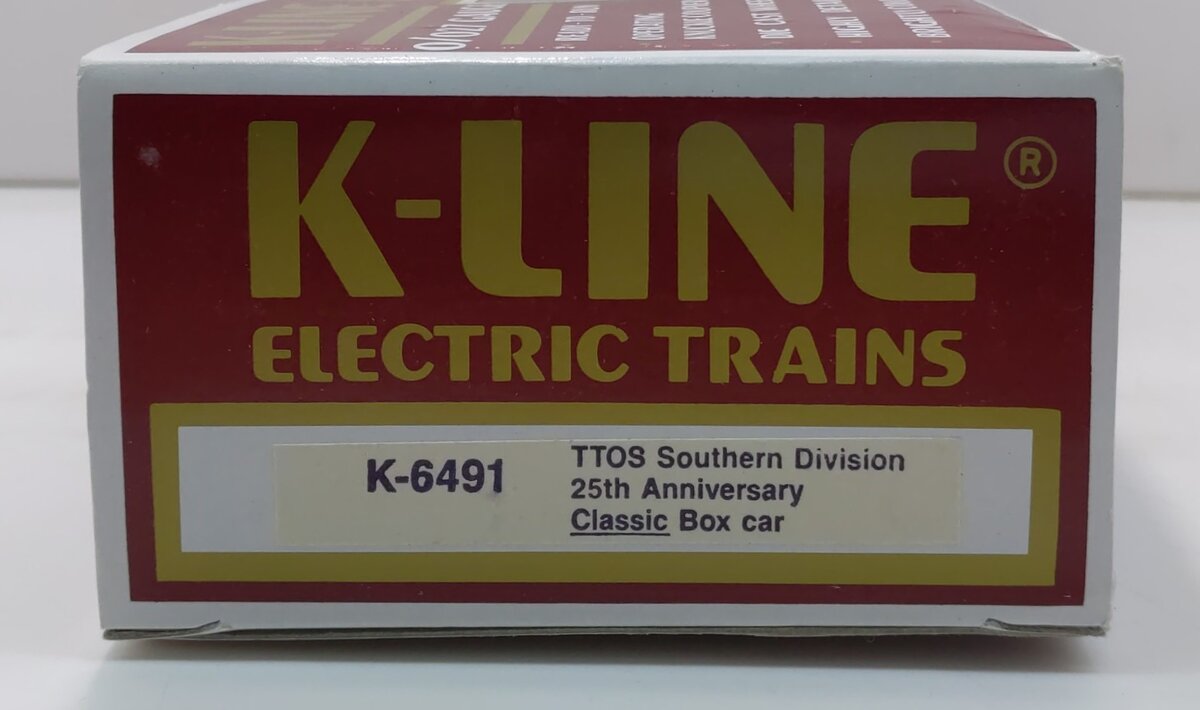 K-Line K6491 O Gauge TTOS Southern Division 25th Anniversary Boxcar