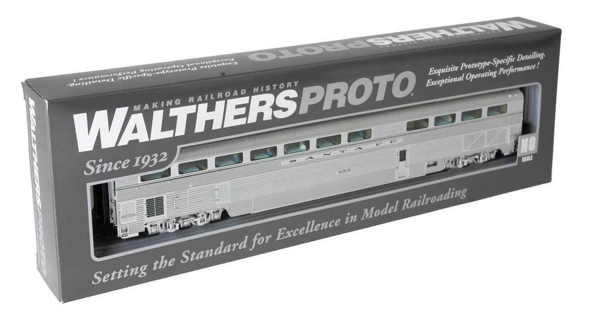 Walthers 920-9663 HO Santa Fe Deluxe Edition 2 85' Hi-Level Diner Car #655