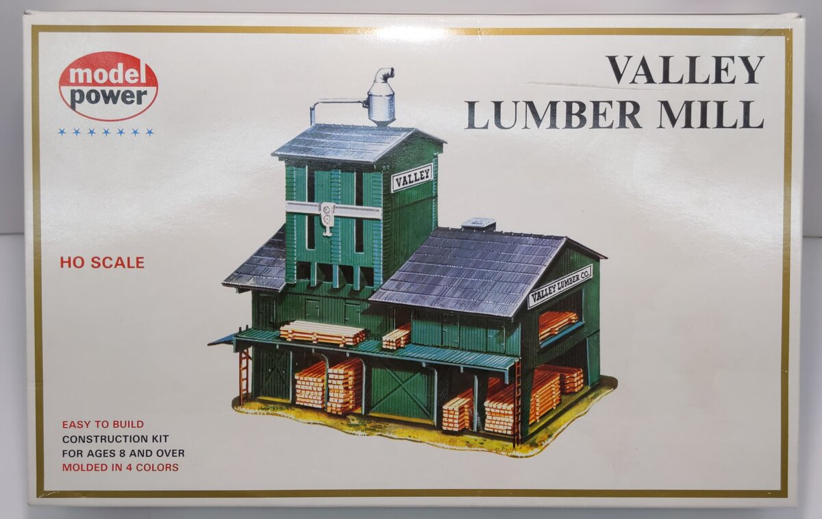 HO Scale Valley Rural Lumber Mill Building Kit