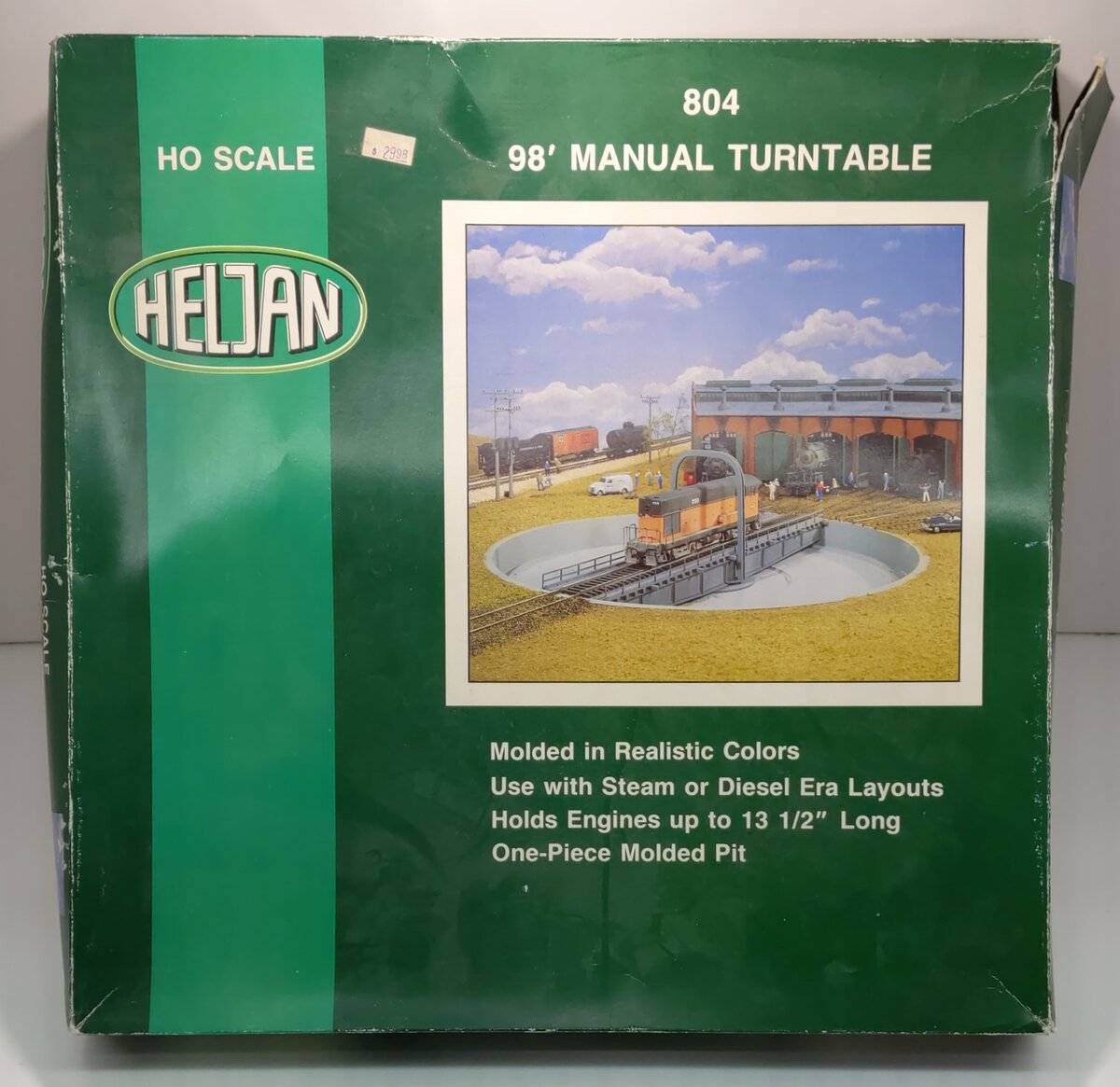 Heljan 804 HO Con-Cor 98' Manual Turntable Lest Track & Motor Kit