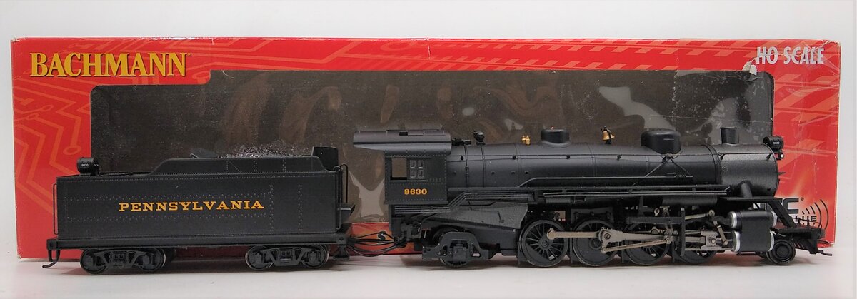 Bachmann 54303 HO Pennsylvania 2-8-2 Mikado w/Medium Tender w/Sound & DCC #9630