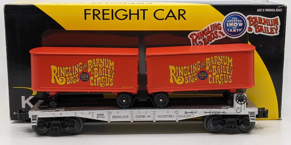 Lionel 6-21691 Flat Car #80750 Car w/2 Trailors
