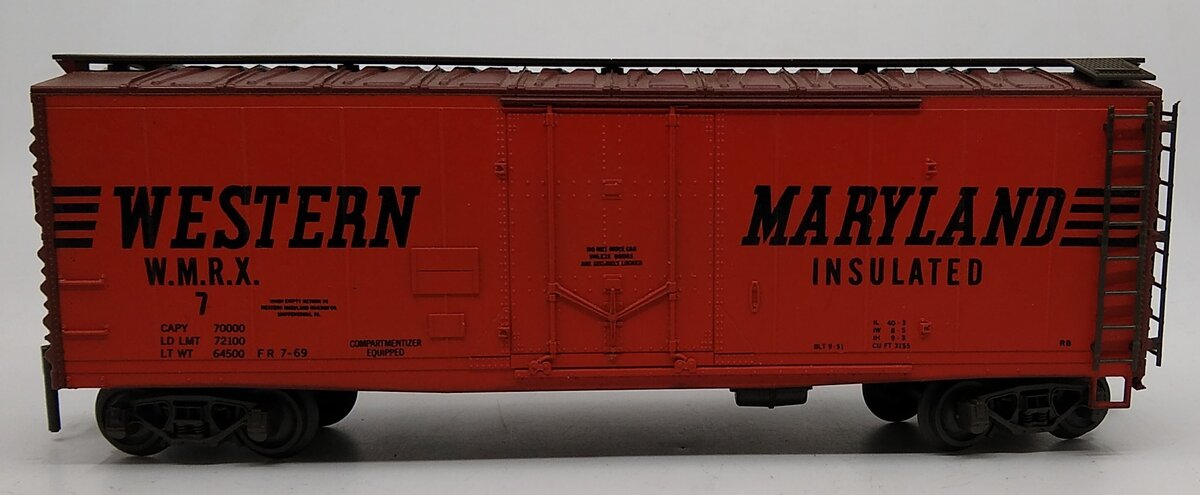 Atlas 20006137 O Scale Western Maryland Insulated Boxcar WMRX #7
