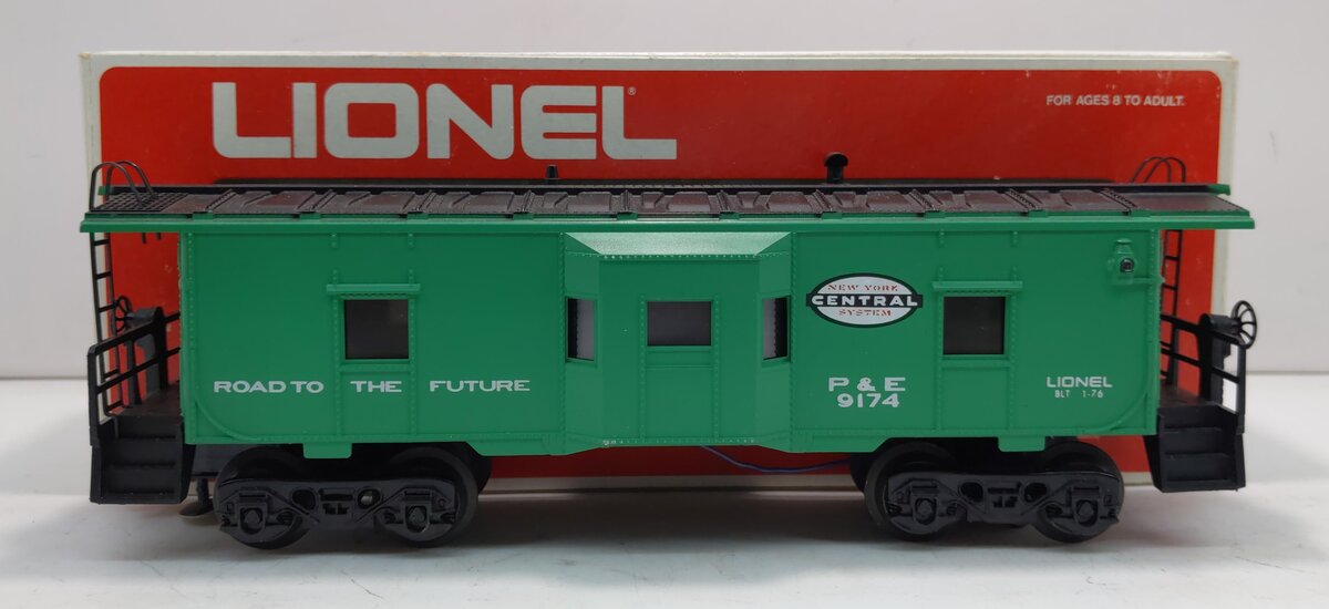 Lionel 6-9174 O New York Central P&E Bay Window Illuminated Caboose #9174