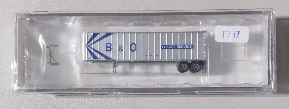 Trainworx Inc. 40430-01 N Scale Baltimore & Ohio 40' Flexi-Van #160002