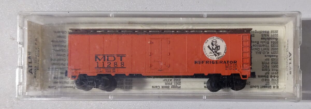 Atlas 2395 N Scale New York Central MDT Reefer Car #11288