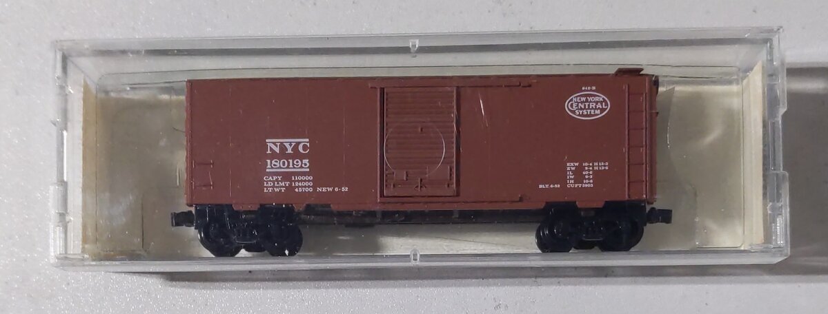 Brooklyn Locomotive Works BLW-22 N NYC 40' Standard Single Door Boxcar #180195