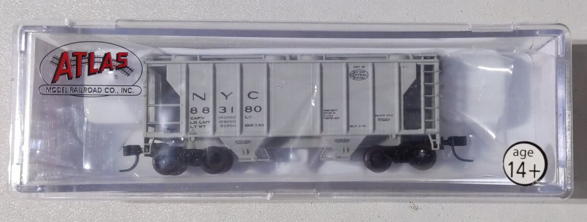 Atlas 31978 N Scale New York Central Ps-2 Hopper #883180
