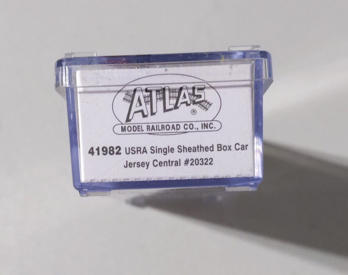 Atlas 41982 N Scale Jersey Central USRA Single Sheath Boxcar #20322