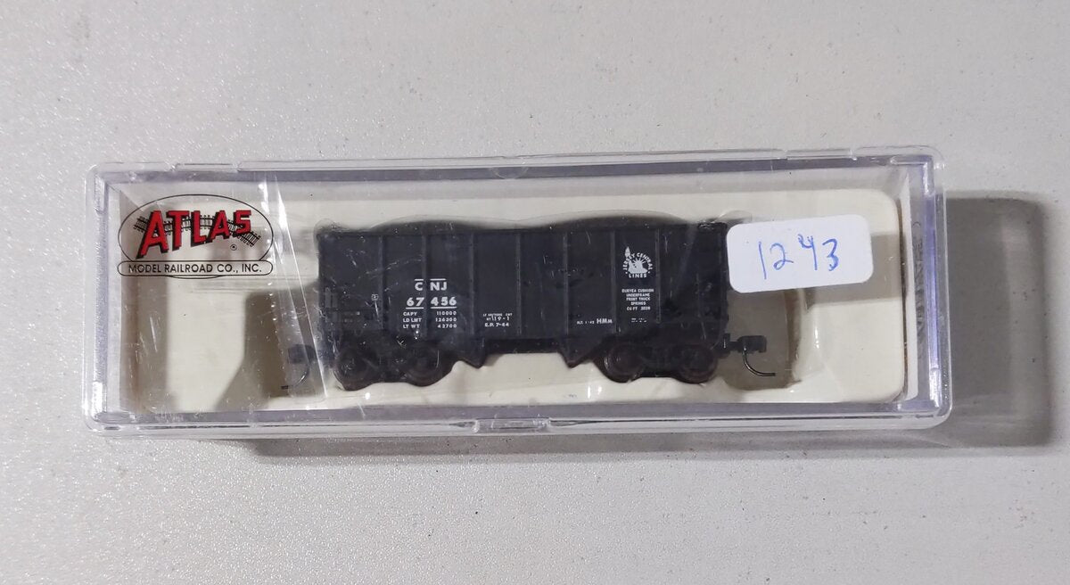 Atlas 41278 N Scale CNJ 55T Fishbelly Hopper #67456