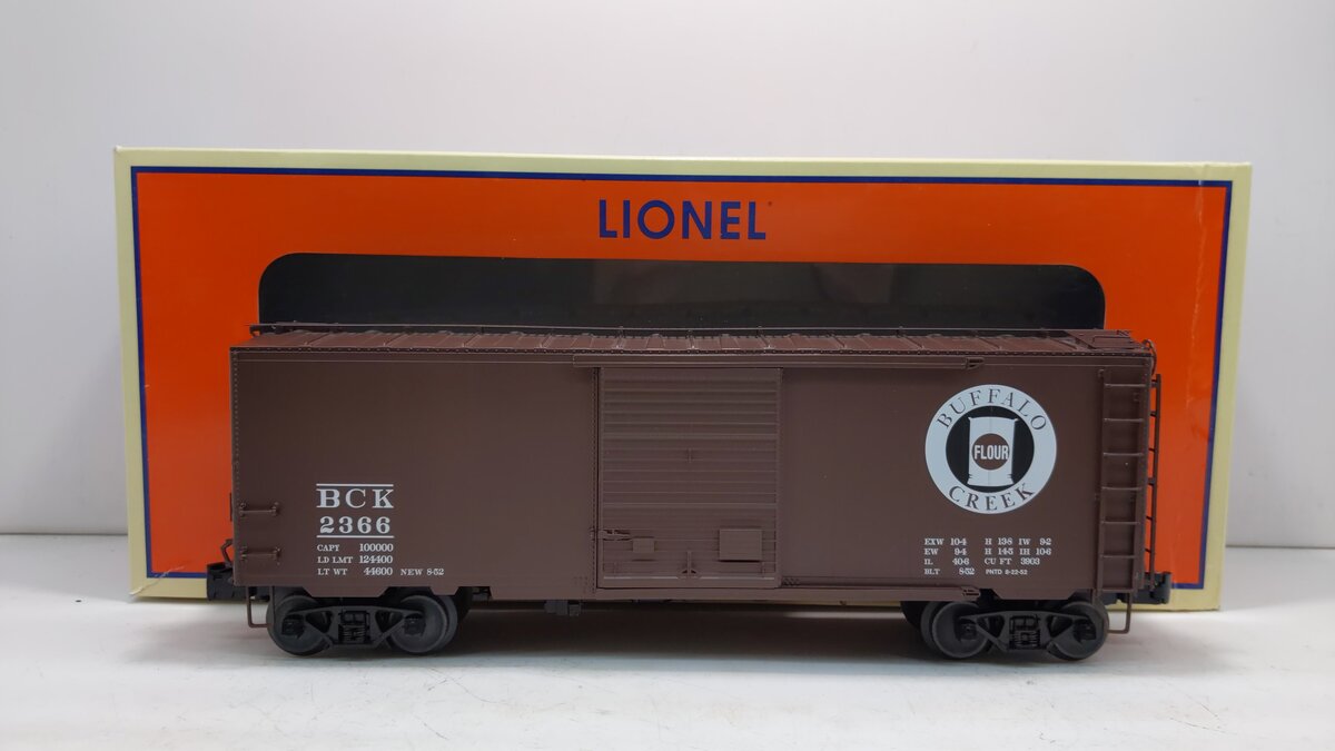 Lionel 6-82621 O Buffalo Creek BCK 40' PS-1 Boxcar #2366