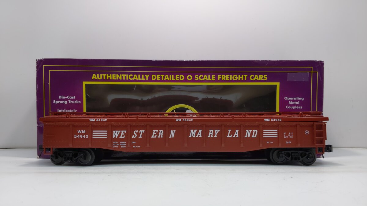 MTH 20-98782 Western Maryland Gondola Car w/Cover #54942