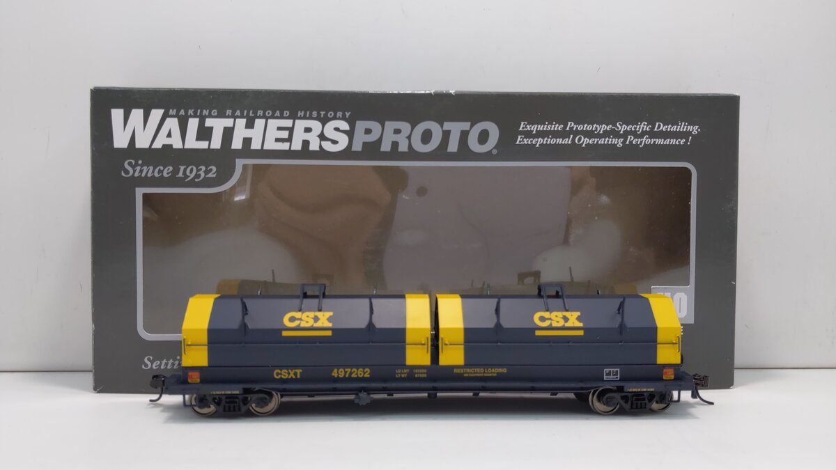Walthers 920-105244 HO CSX 50' Evans Cushion Coil Car RTR #497262