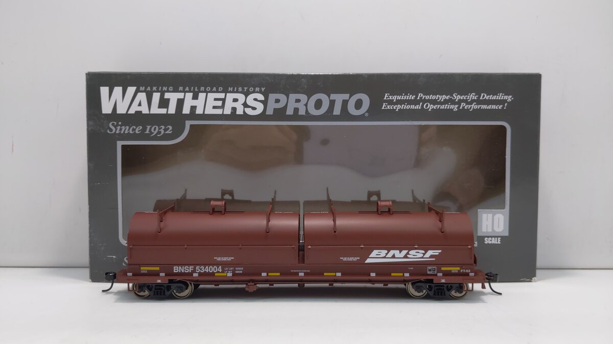 Walthers 920-105238 HO BNSF 50' Evans Cushion Coil Car RTR #534004