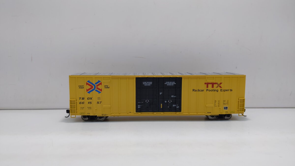 Walthers 910-2999 HO TTX TBOX 60' High-Cube Plate F Boxcar #661557
