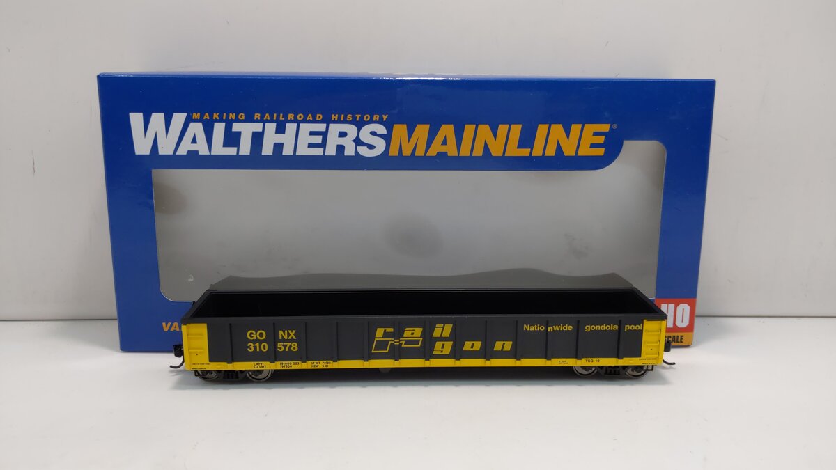 Walthers 910-6227 HO Railgon GONX 53' Railgon Gondola #310578