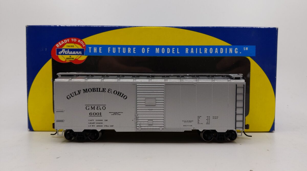 Athearn 92284 HO Scale Gulf Mobile & Ohio 40' Boxcar #6001