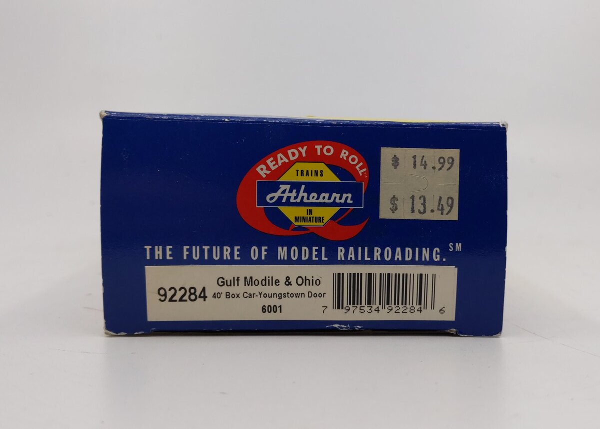 Athearn 92284 HO Scale Gulf Mobile & Ohio 40' Boxcar #6001