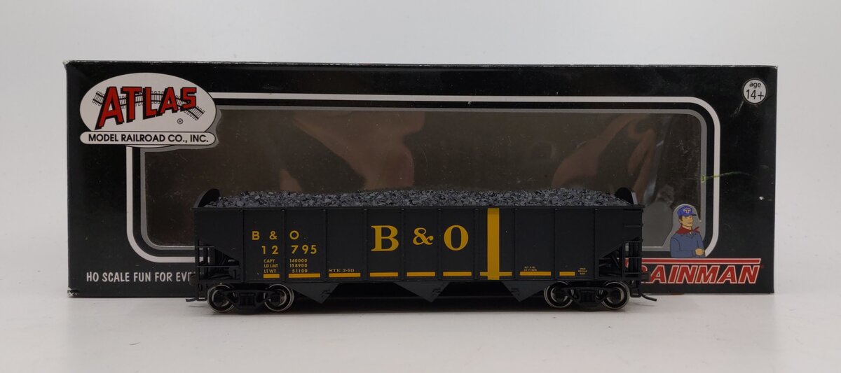 Atlas 20000455 HO Baltimore & Ohio 70T 3-Bay Hopper #12795
