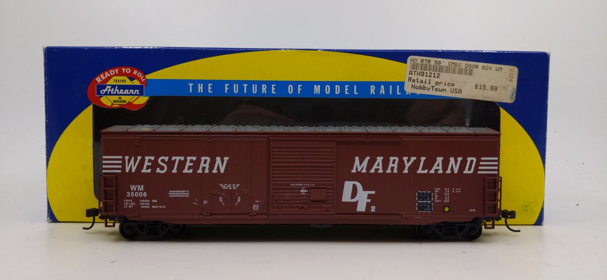 Athearn 91212 HO Western Maryland Combination Door Boxcar #35008