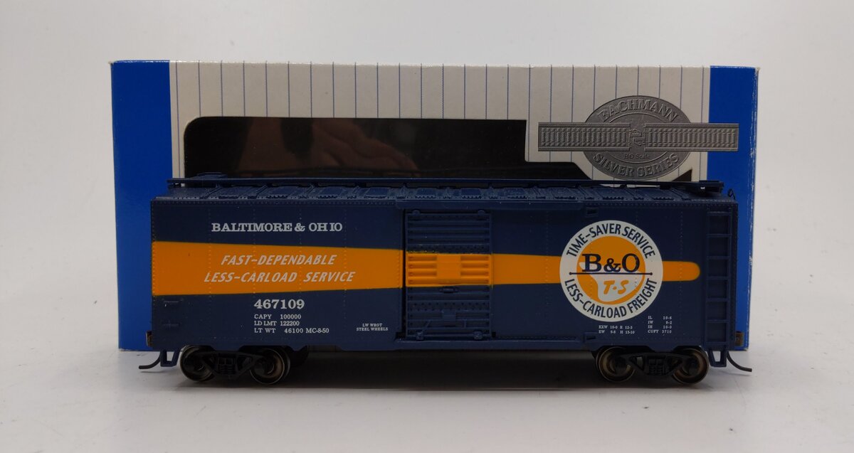 Bachmann 17012 HO Baltimore & Ohio Timesaver 40' Box Car #467109