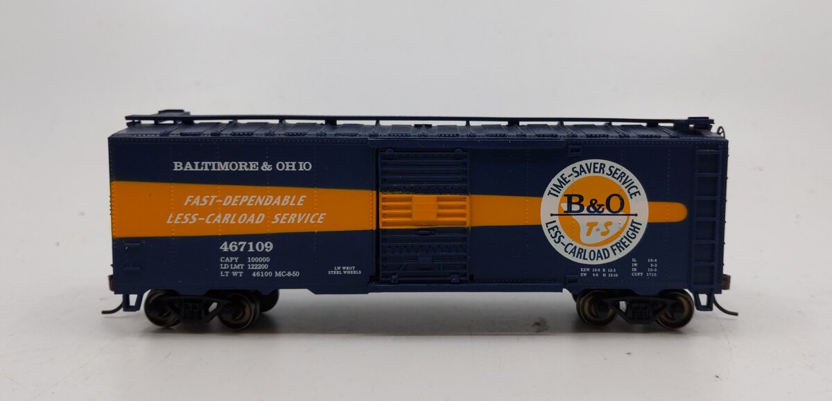 Bachmann 17012 HO Baltimore & Ohio Timesaver 40' Box Car #467109
