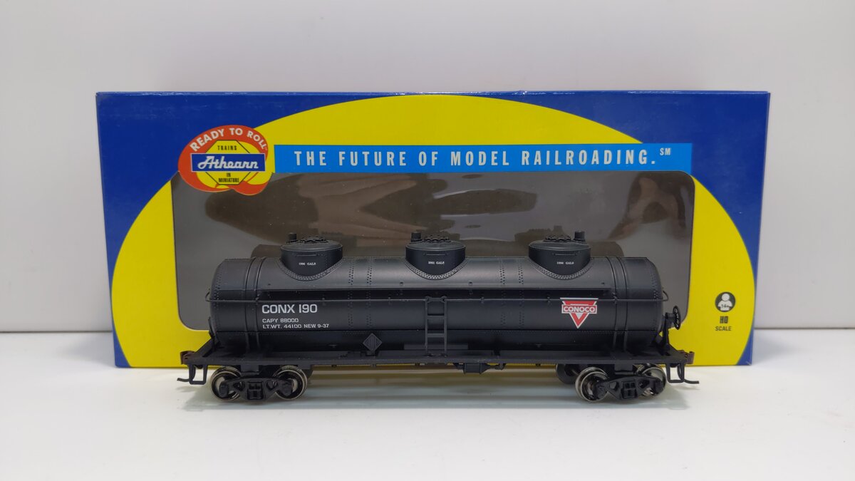 Athearn 74456 Conoco 3-Dome Tankcar #190