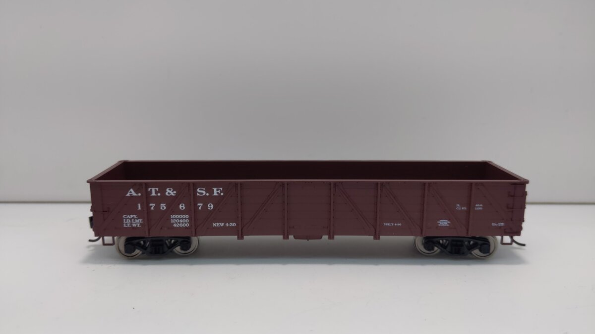 Walthers 910-5652 HO Scale AT&SF 40' Drop Bottom Gondola #175679