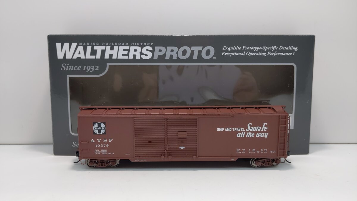 Walthers 920-102002 HO Santa Fe 50' AAR 2-Door Offset Boxcar #10379