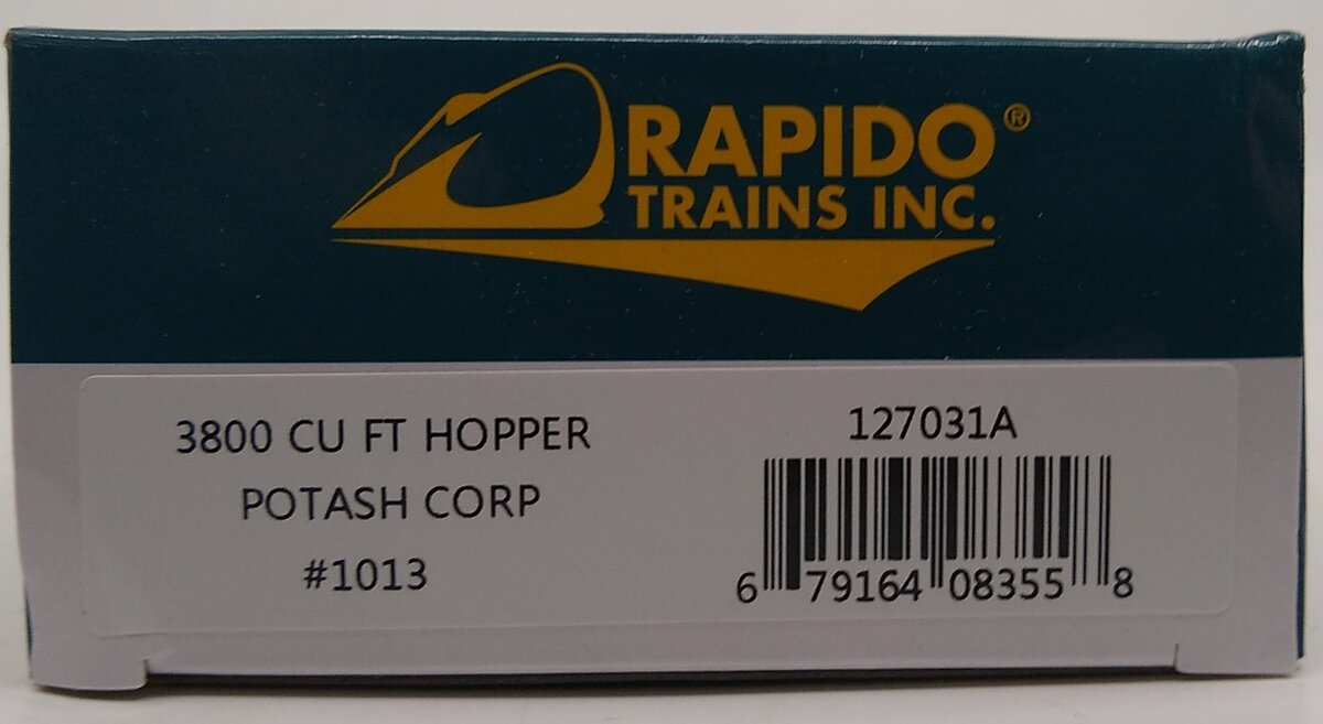 Rapido Trains 127031A HO Potash Corp. NSC 3800 Cu. Ft