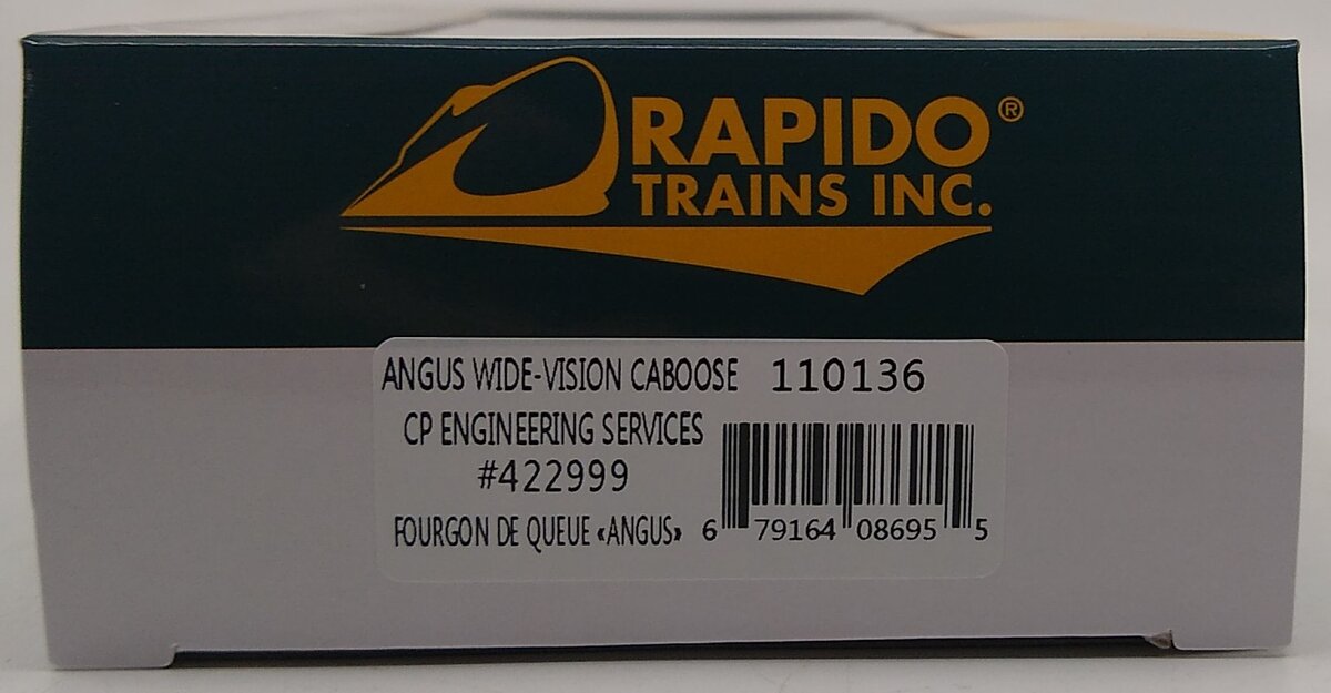 Rapido Trains 110136 HO CP Engineering Angus Wide-Vision Caboose #422999