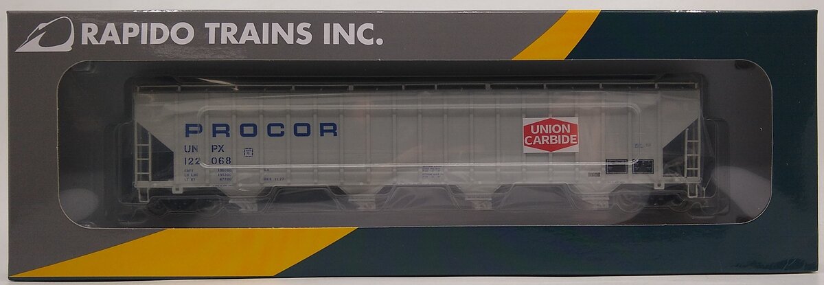Rapido Trains 157003A HO Procor UNPX Union Carbide 5820 Covered Hopper Car