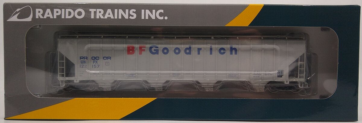 Rapido Trains 157004A HO Procor UNPX BF Goodrich 5820 Covered Hopper Car