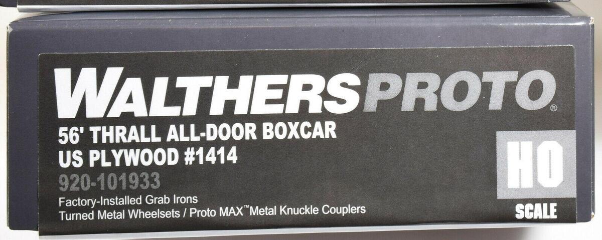 Walthers 920-101933 HO US Plywood 56' Thrall All-Door Boxcar #1414