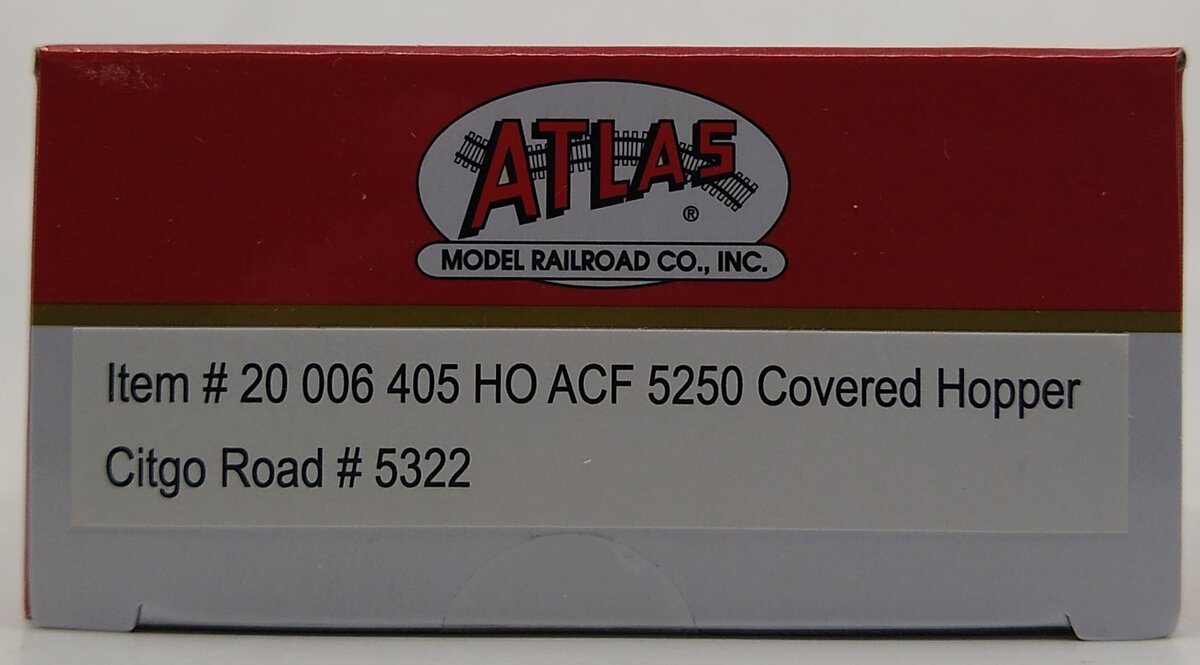 Atlas 20006405 HO Citco Master Plus 5250 Covered Hopper #5322