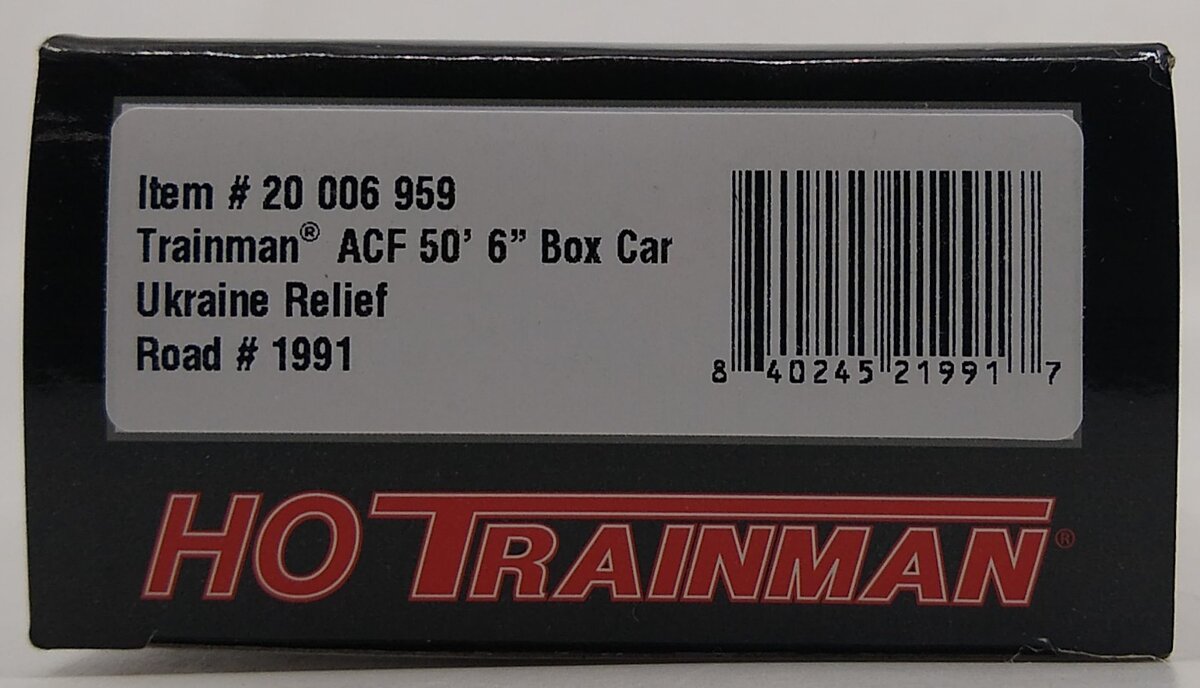 Atlas 20006959 HO 2022 Ukraine Peace Edition 50' 6" Box Car #1991