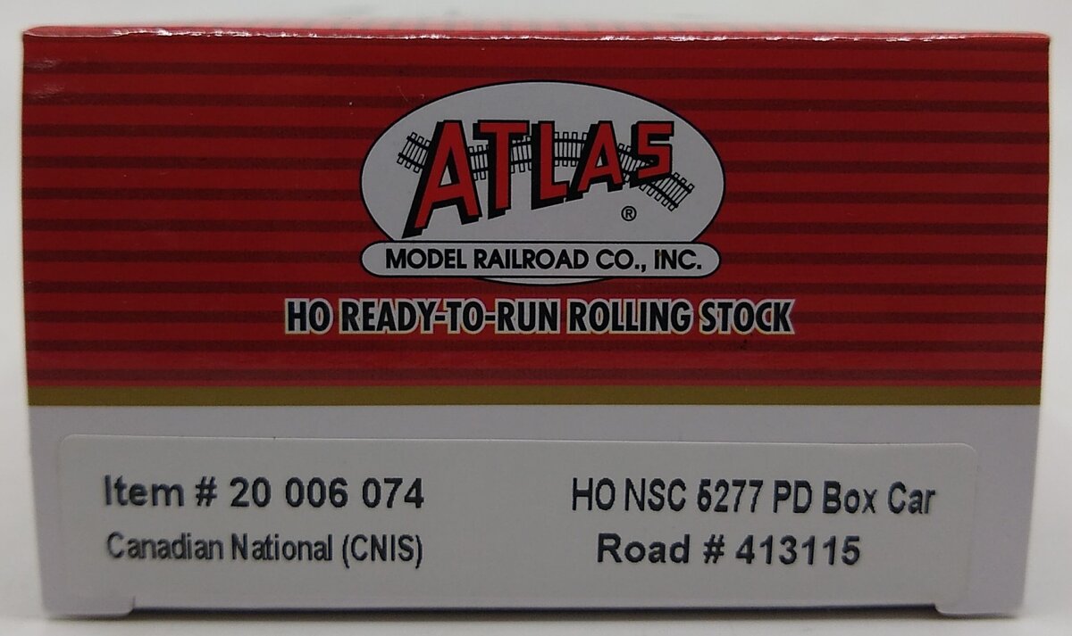 Atlas 20006074 HO Canadian National NCS 5277 Plug Door Boxcar #413115