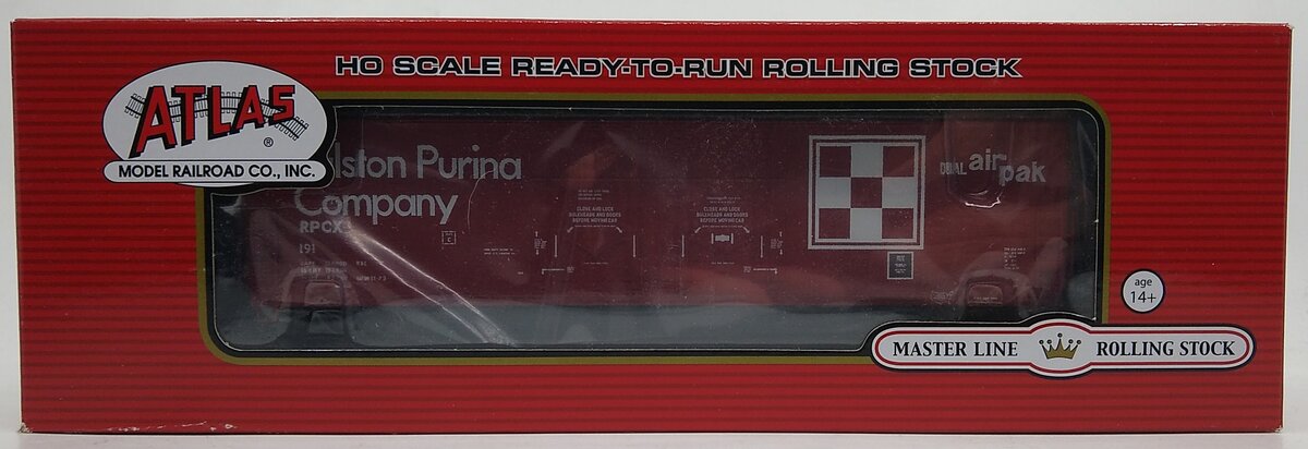 Atlas 20006783 HO Ralston Purina 53' Evans Double Plug Door Box Car #191