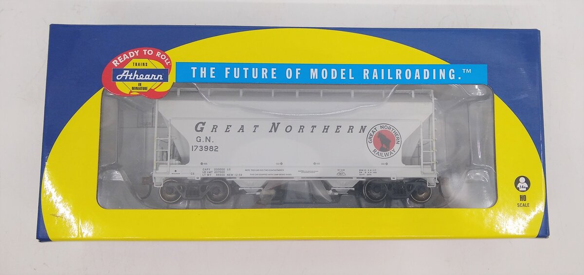 Athearn 98179 HO Great Northern ACF 2970 Covered Hopper #173982 - RTR