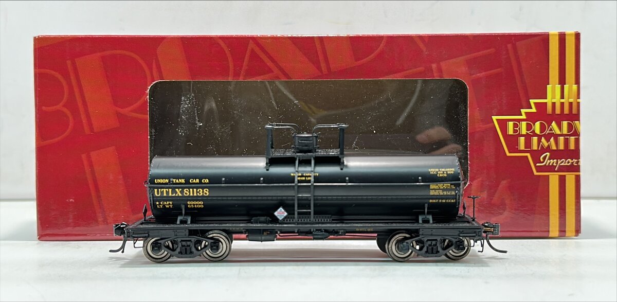 Broadway Limited 6172 HO UTLX 6000 Gal. Chlorine Tank Car #81138
