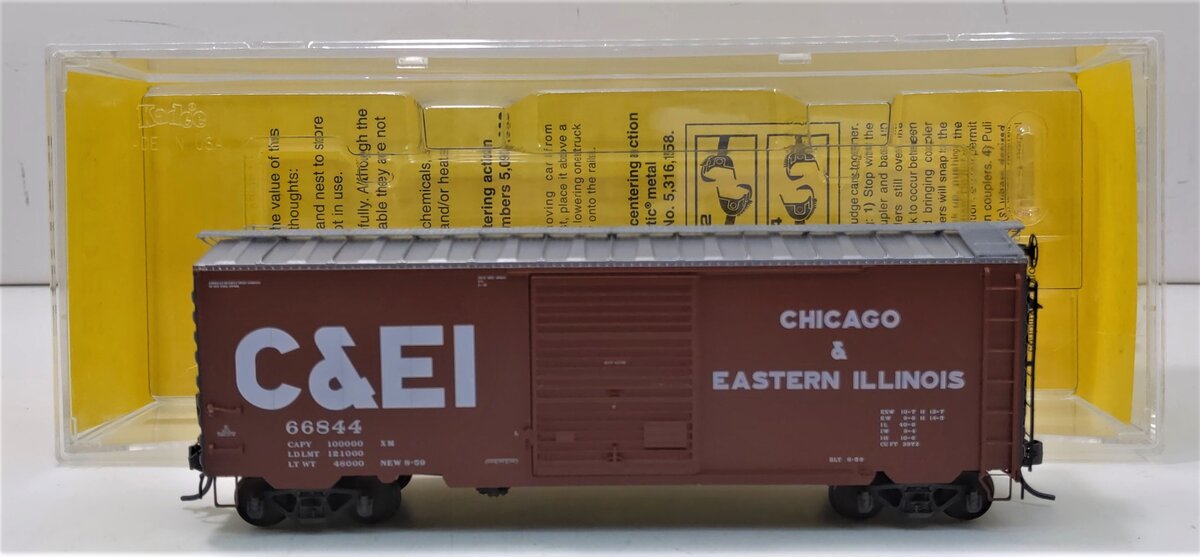 Kadee 5209 HO Chicago & Eastern Illinois 40' PS-1 Standard Boxcar #66844