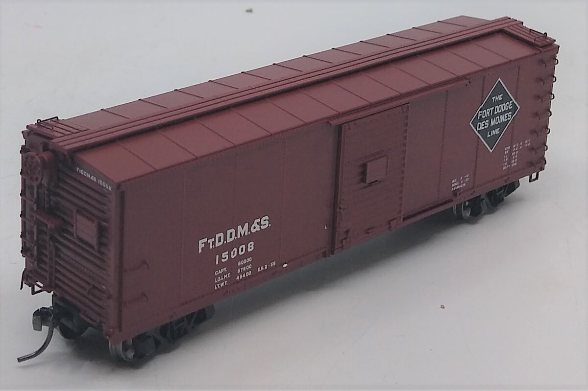 Atlas 6416-1 HO Fort Dodge/Des Moines & Southern USRA Steel Boxcar #15008
