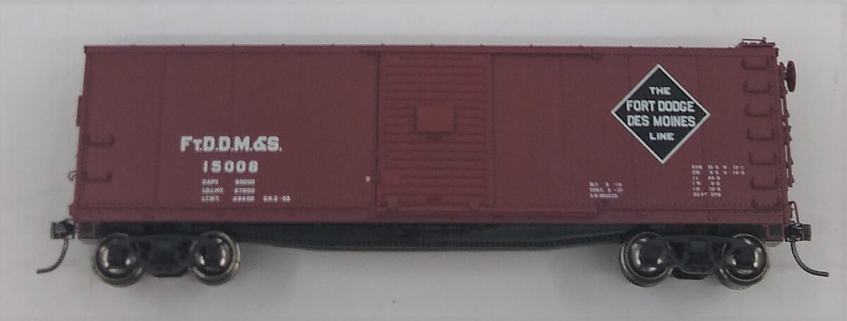 Atlas 6416-1 HO Fort Dodge/Des Moines & Southern USRA Steel Boxcar #15008