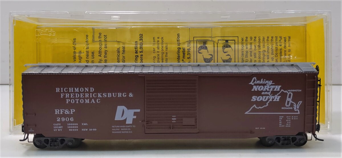 Kadee 6103 HO Richmond, Fredericksburg & Potomac 50' PS-1 Boxcar #2906