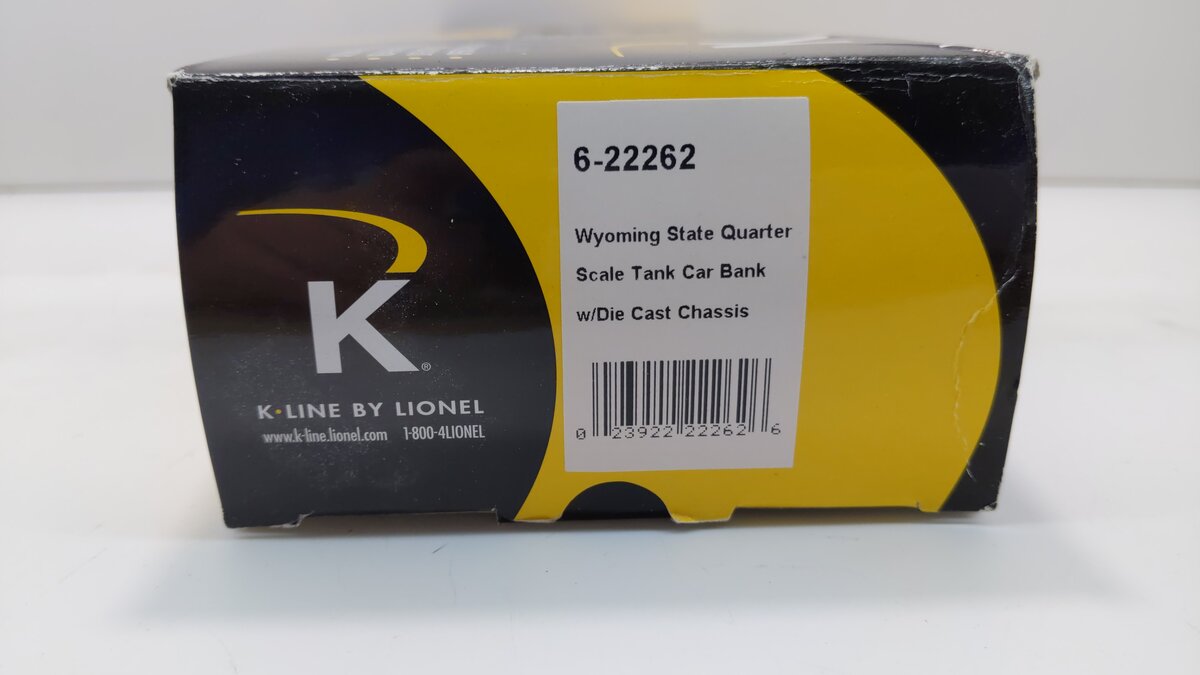 Lionel 6-22262 Wyoming Quarter Tank Car Bank